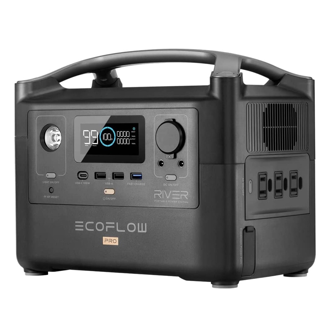 EcoFlow RIVER Pro Portable Power Station - Power Multiple Devices